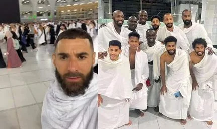 ওমরাহ পালন করলেন ফুটবল তারকা করিম বেঞ্জেমা,  সাদিও মানে