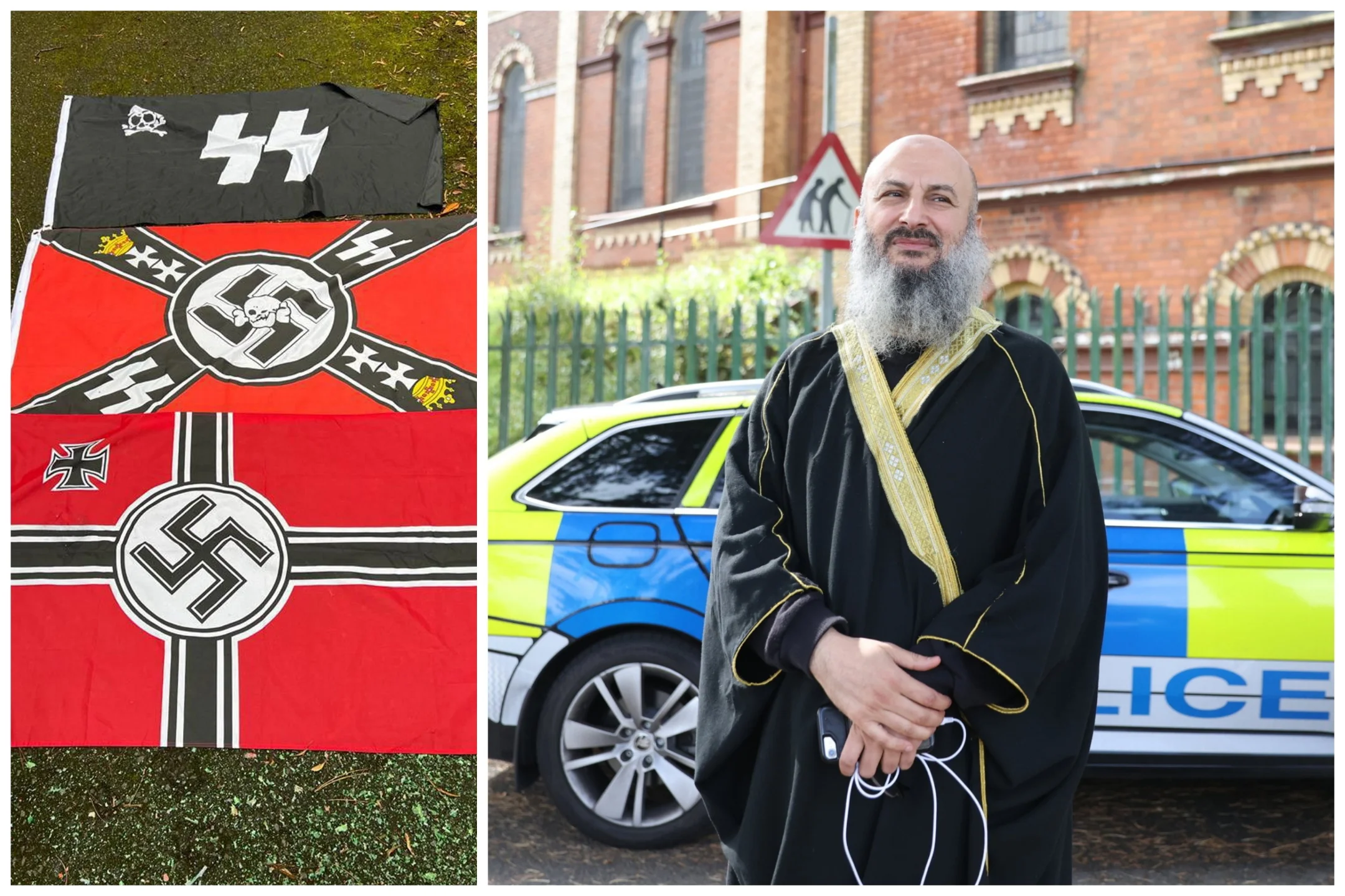 আয়ারল্যান্ডে  মসজিদের বাইরে নাৎসি পতাকা!