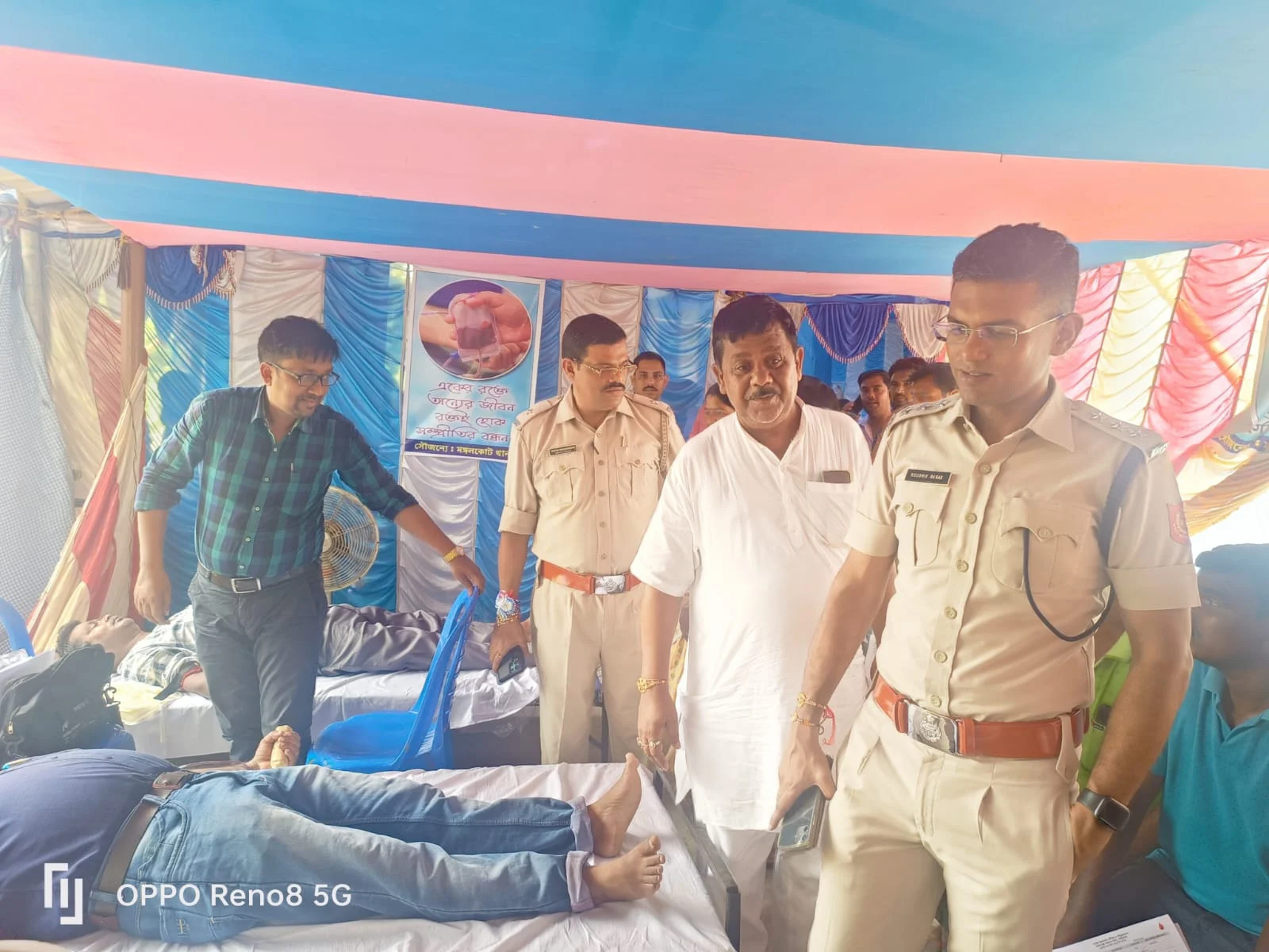 মঙ্গলকোটে পুলিশের রক্তদান শিবির