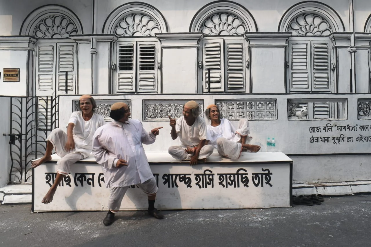 হাতিবাগানের নবীন পল্লীর এবছরের দুর্গাপুজোর থিম সুকুমার রায়ের 'আবোল তাবোল'
