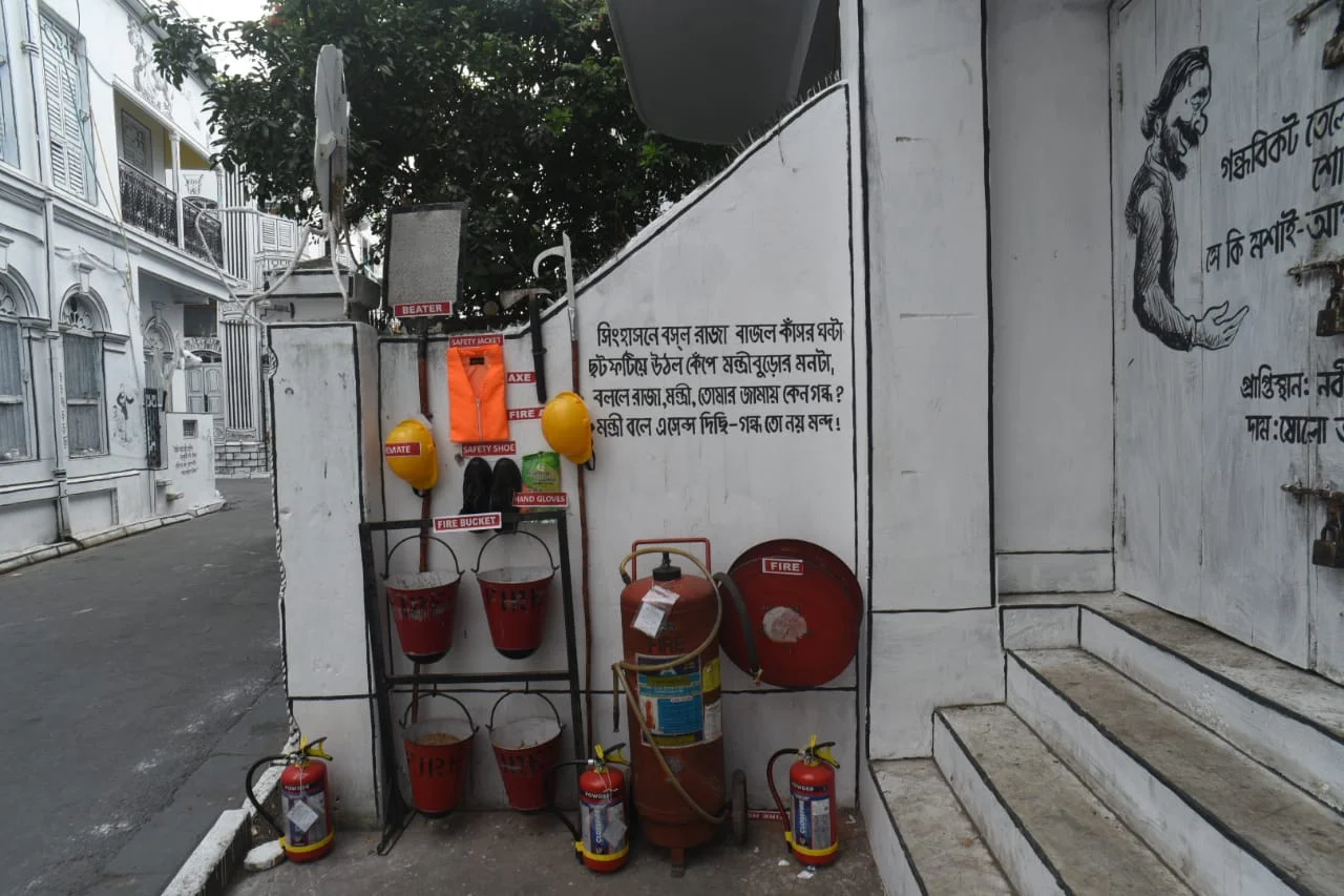 হাতিবাগানের নবীন পল্লীর এবছরের দুর্গাপুজোর থিম সুকুমার রায়ের 'আবোল তাবোল'