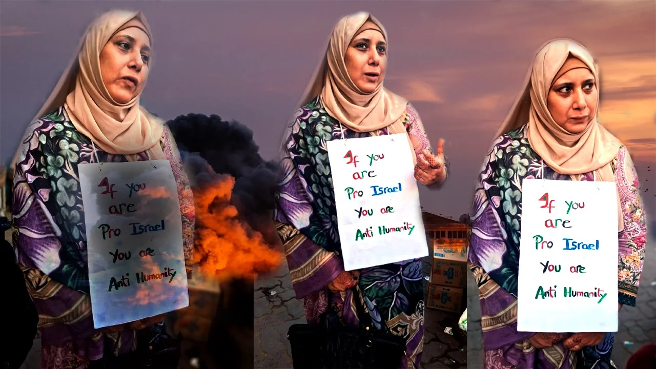 কলকাতার রাজপথে ইসরাইলের গণহত্যারে বিরুদ্ধে একাকীনির প্রতিবাদ