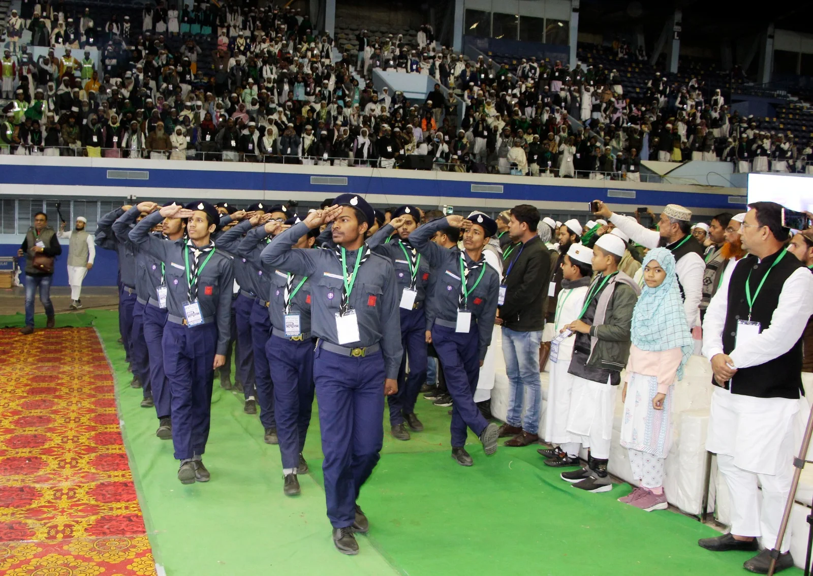 নেতাজি ইন্ডোরে জমিয়তে উলামায়ে হিন্দের শতবর্ষ পূর্তি অনুষ্ঠান   