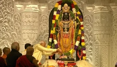 'রামচন্দ্রের জয়' বলে বক্তব্য শুরু প্রধানমন্ত্রীর
