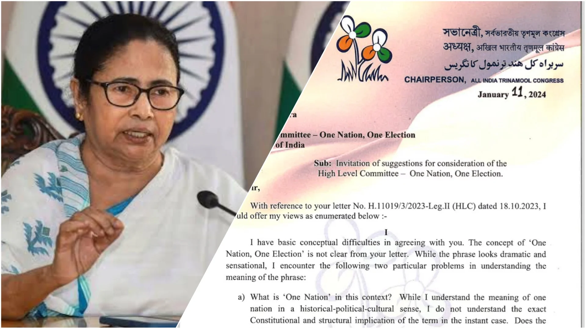 'প্রস্তাব মেনে নিতে পারছি না', 'এক দেশ এক নির্বাচন' নিয়ে তীব্র আপত্তি মমতার
