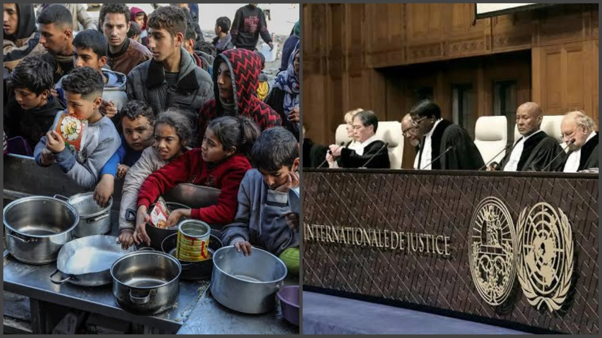 যুদ্ধ বিধ্বস্ত গাজায় ত্রাণ পৌঁছাতে ইসরাইলকে কড়া নির্দেশ আন্তজার্তিক আদালতের