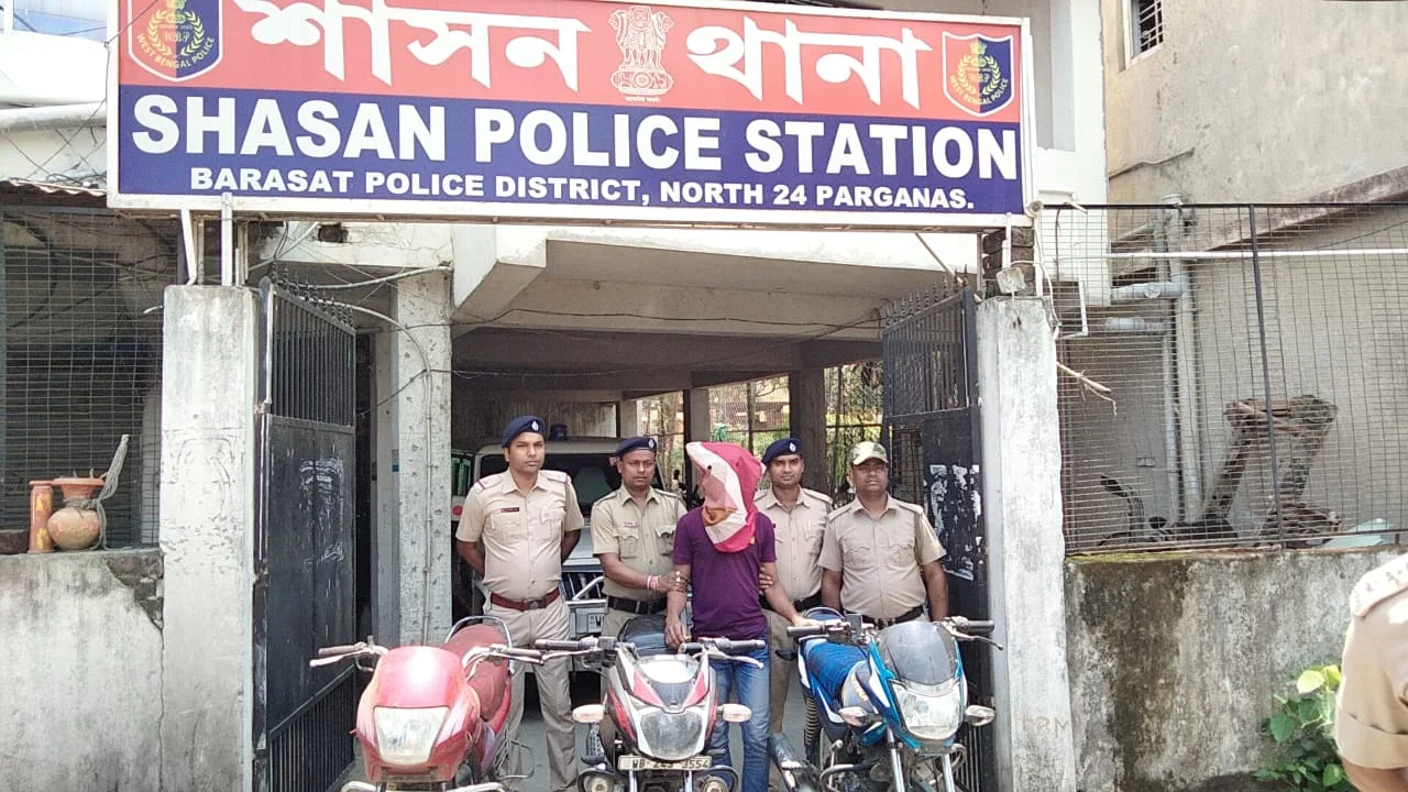 বাইক চুরি চক্রের কিনারা শাসন থানার, উদ্ধার তিনটি বাইক