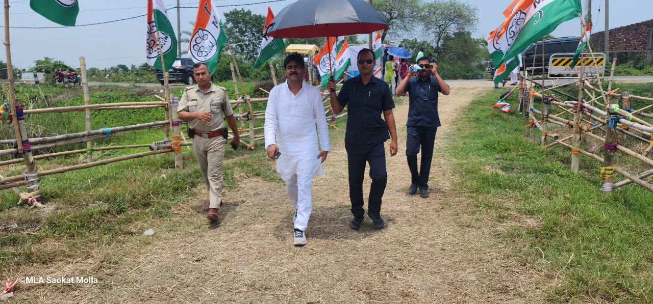 কুলতলিতে অভিষেকের জনসভার আগে কড়া পুলিশ বেস্টনীতে গোটা চত্বর 