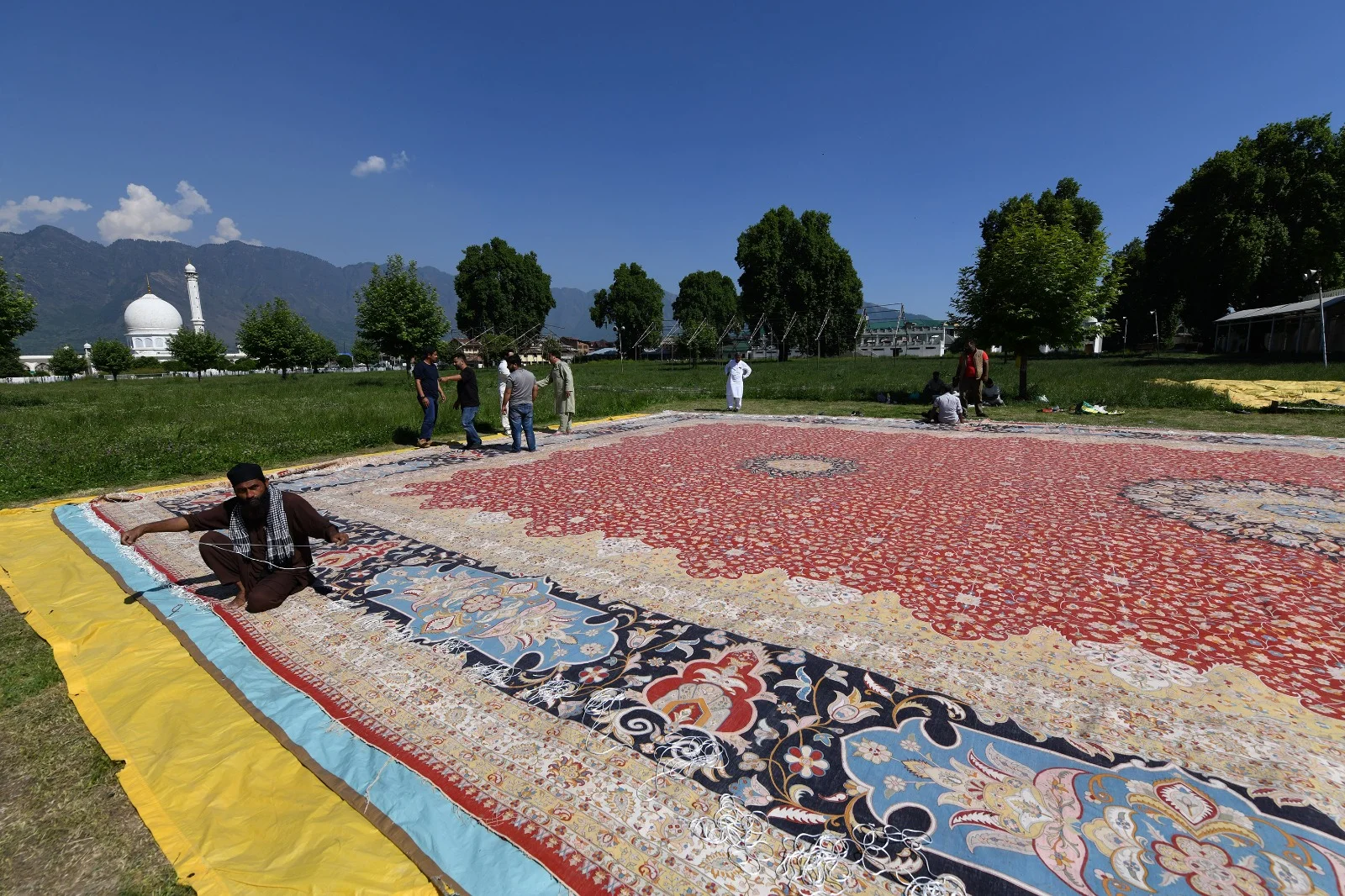 ২৮৮০ বর্গফুট আয়তনের কার্পেট বানিয়ে বিশ্বকে তাক লাগাল কাশ্মীর