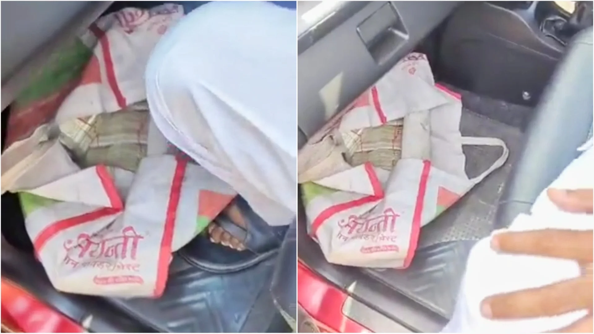 রাত পোহালেই ভোট, বিজেপি নেতার গাড়ি থেকে উদ্ধার ২৪ লাখ টাকা