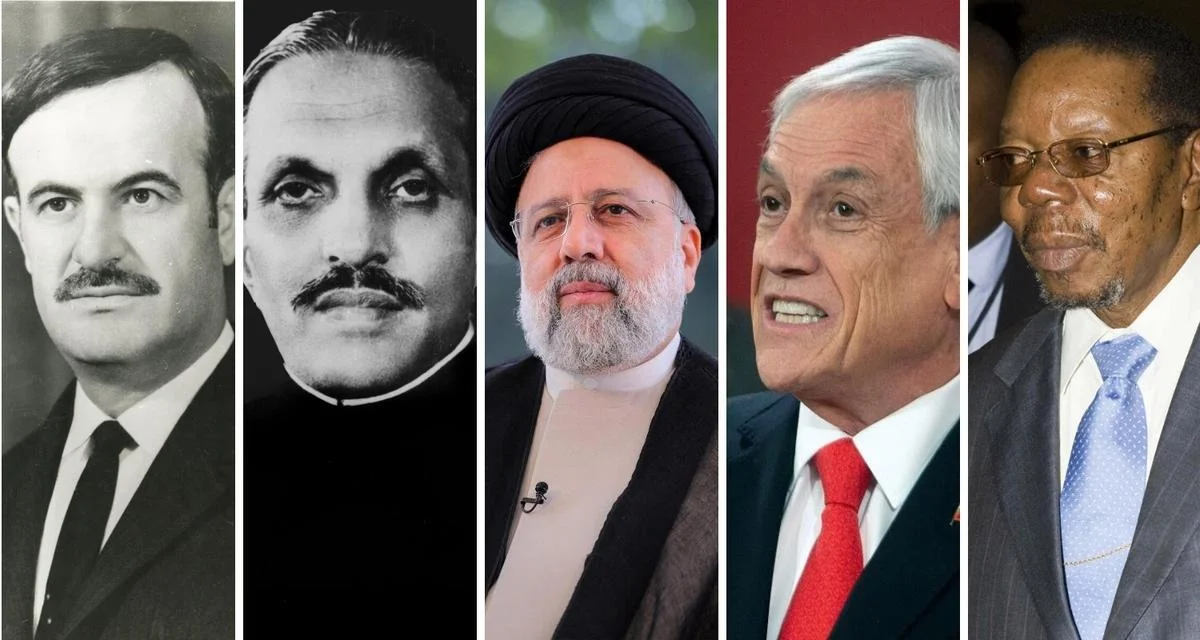 রহস্যজনক বিমান দুর্ঘটনায় নিহত বিশ্ব নেতাদের তালিকায় রাইসি, রয়েছে আরও অনেকে