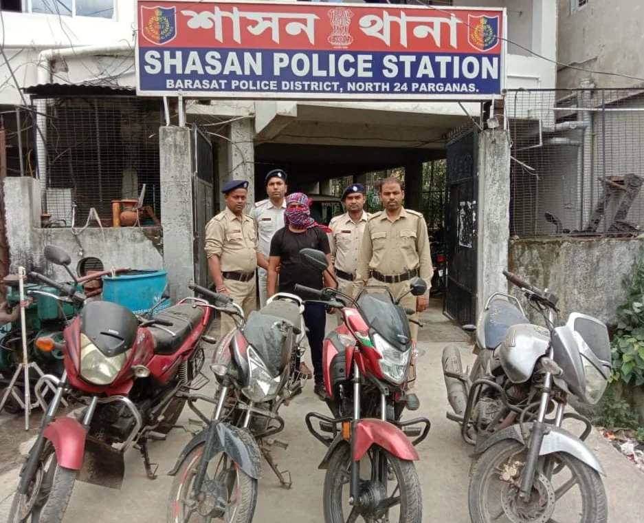 ফের বাইক উদ্ধার শাসন থানার, উদ্ধার ৪ টি বাইক ও ধৃত ১