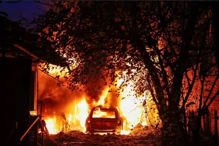 কিয়েভে রাশিয়ার ড্রোন হামলা