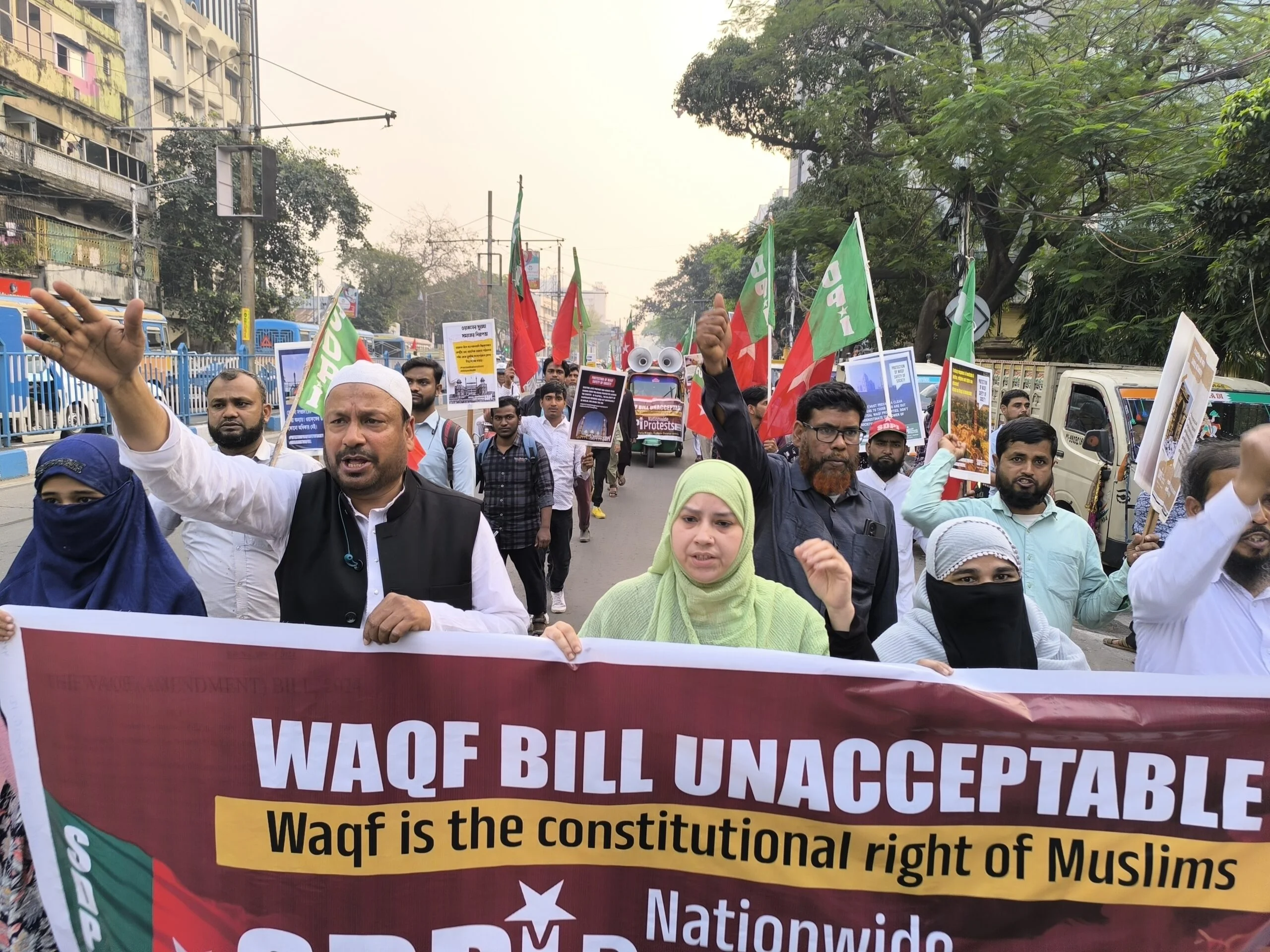 ওয়াকফ বিল প্রত্যাহারের দাবিতে কলকাতায় এসডিপিআইয়ের মিছিল