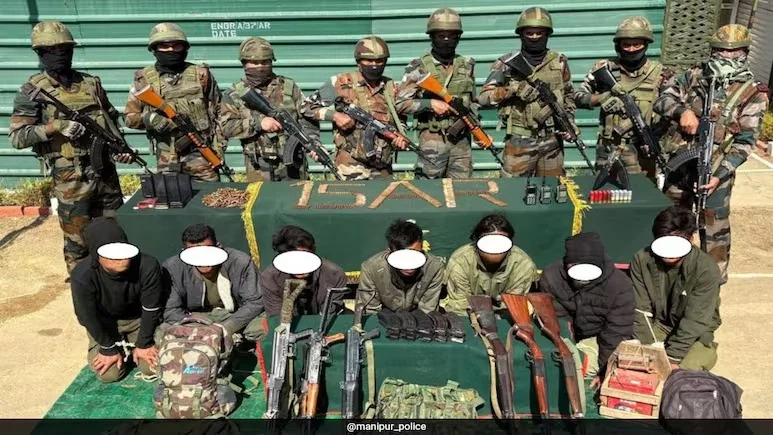 মণিপুরে ধৃত ৭ কেএনএ জঙ্গি, উদ্ধার বিপুল অস্ত্র