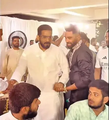 Mohammed Siraj’s ইফতার পাটিতে AIMIM নেতা মাজিদ