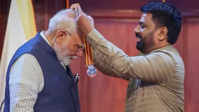 শ্রীলঙ্কার সর্বোচ্চ নাগরিক সম্মানে ভূষিত হলেন প্রধানমন্ত্রী মোদি