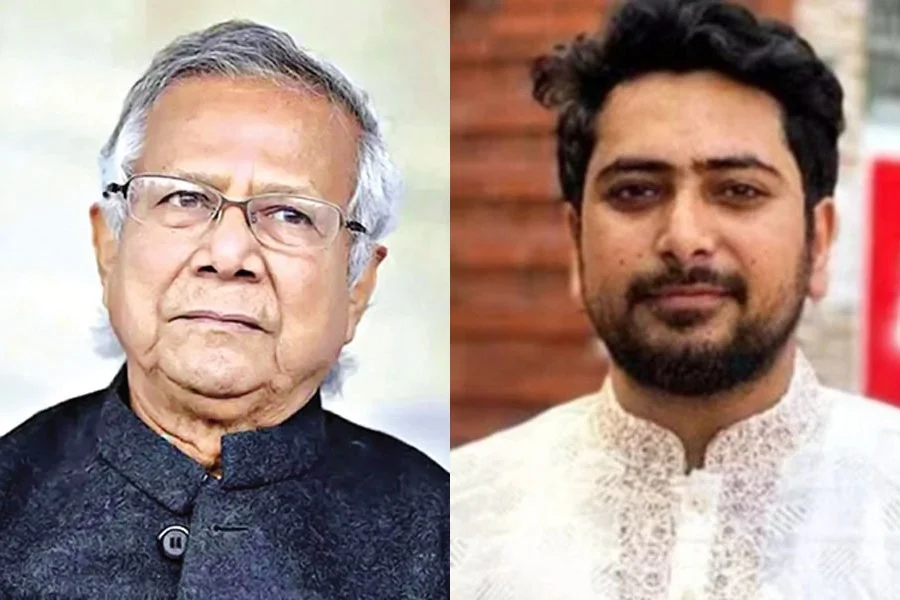 বাংলাদেশের প্রধান উপদেষ্টা ইউনূস ও এনসিপি আহ্বায়ক নাহিদ ইসলাম সাক্ষাৎ