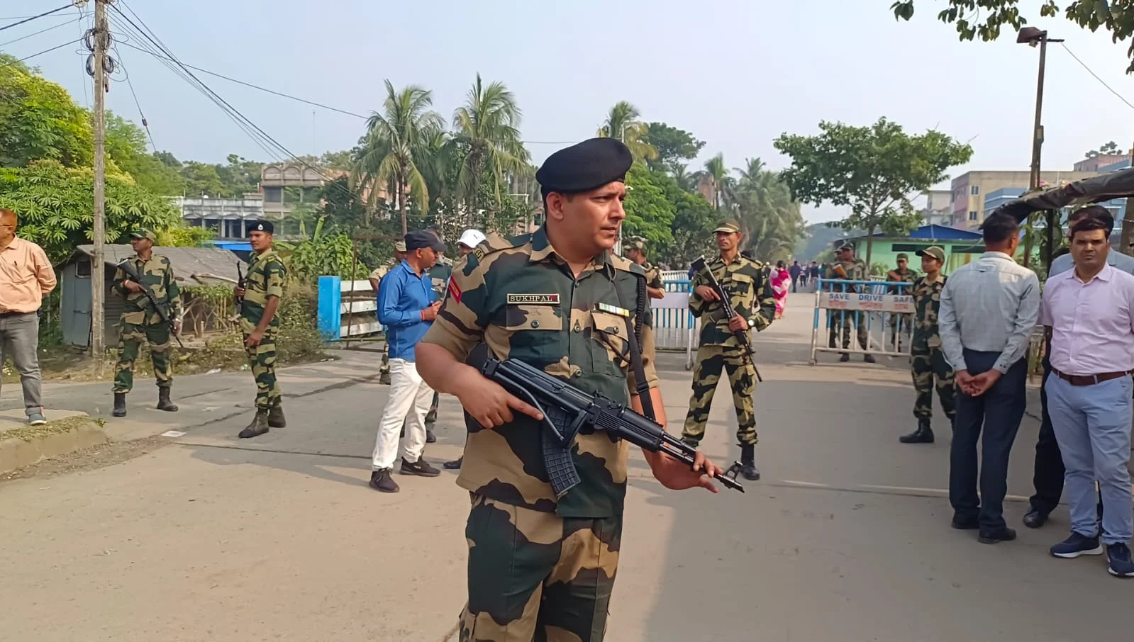 বসিরহাটের ঘোজাডাঙা সীমান্তে কড়া নিরাপত্তা, সেনাবাহিনীর বাড়তি নজরদারি