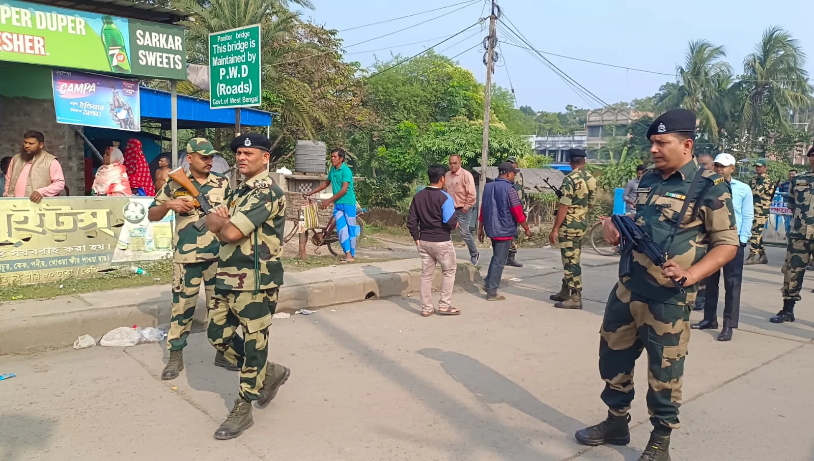 বসিরহাটের ঘোজাডাঙা সীমান্তে কড়া নিরাপত্তা, সেনাবাহিনীর বাড়তি নজরদারি