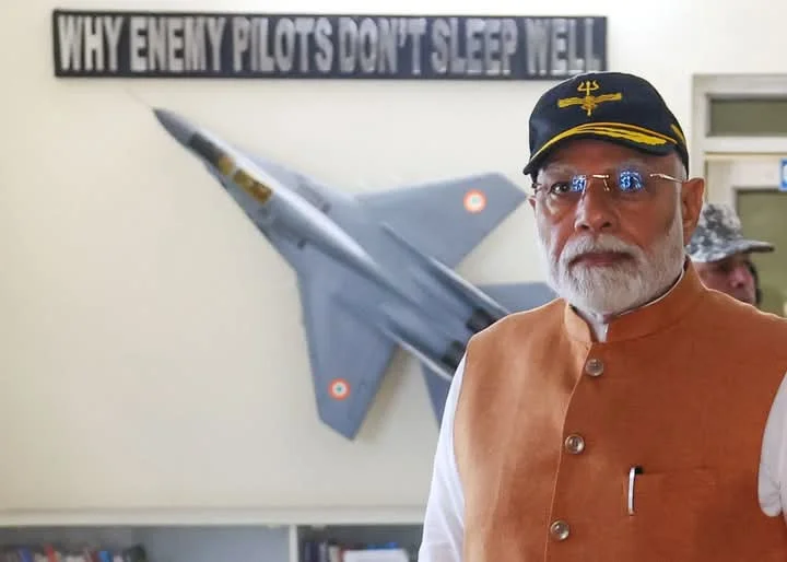 পাঞ্জাবের বায়ুসেনাঘাঁটিতে প্রধানমন্ত্রী নরেন্দ্র মোদি