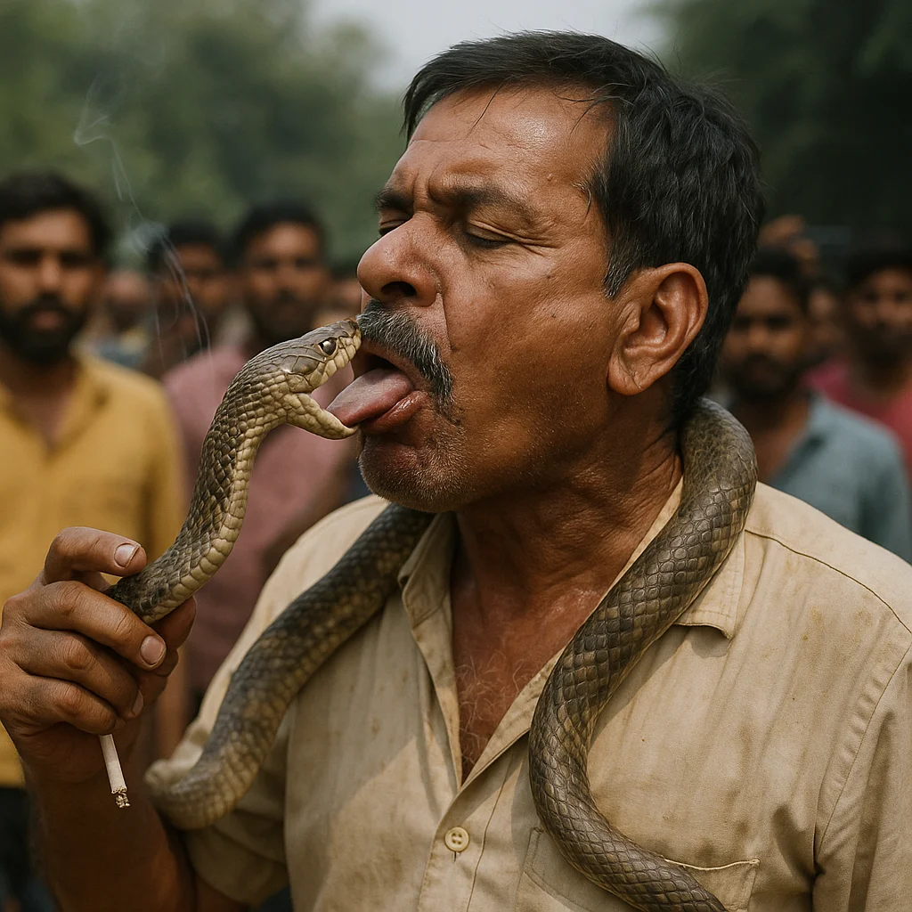 রিল বানাতে গিয়ে সাপকে চুমু! পালটা সাপের ‘চুমু’তে জীবন-সংকটে জিতেন্দ্র