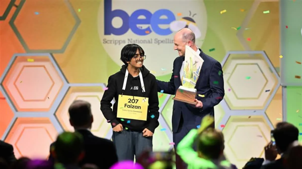 ২০২৫ স্ক্রিপস ন্যাশনাল স্পেলিং বি পুরস্কার জিতলেন ফয়জান জাকি