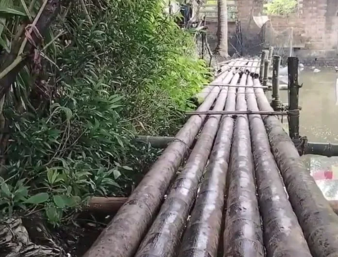 জয়নগরের উওর দূর্গাপুরে ভেঙে পড়া সেতু কংক্রীটের করে দেওয়া আশ্বাস জনপ্রতিনিধির