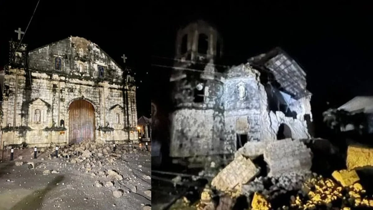 ভূমিকম্পে কেঁপে উঠল ফিলিপিন্স, ধসে পড়ল শতাব্দী প্রাচীন বান্তায়ান চার্চ, মৃত অন্তত ৬০