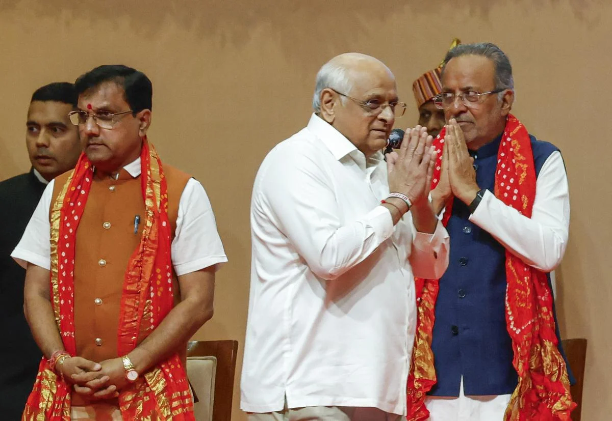 গুজরাত মন্ত্রিসভা চার নতুন মুখ, উপমুখ্যমন্ত্রীর পদে সংখ্যালঘু সাংভি