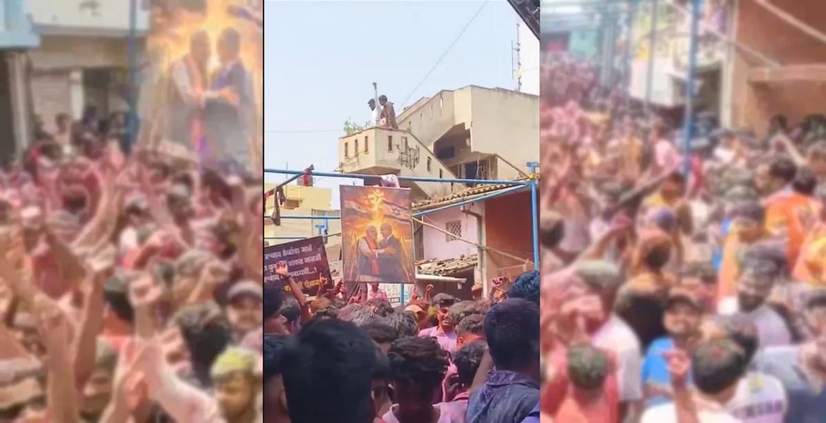 কর্ণাটকের বেলাগাভিতে হোলির শোভাযাত্রায় ইসরাইলি পতাকা উত্তোলন, মোদি -নেতানিয়াহুর পোস্টার বহন