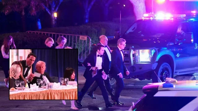 সাংবাদিকদের সঙ্গে নৈশভোজে হঠাৎ গুলির শব্দ, নিরাপত্তার ঘেরাটোপে সরিয়ে নেওয়া হলো ট্রাম্পকে