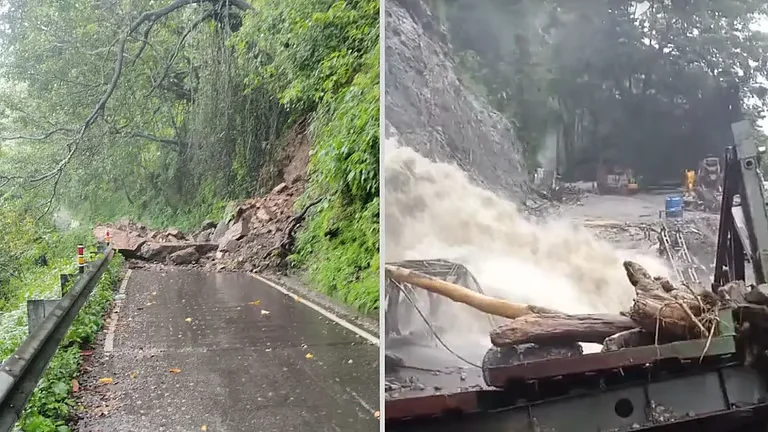 উত্তরবঙ্গে ভারী বৃষ্টির দাপট, ফিদাং এলাকায় ভেসে গেল  বেইলি ব্রিজ, ধস শিলিগুড়ি-মিরিক রোডে