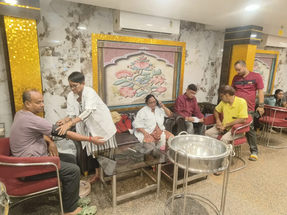 জিডি হাসপাতালের উদ্যোগে পুলিশের জন্য স্বাস্থ্য শিবির পার্কসার্কাসে 
