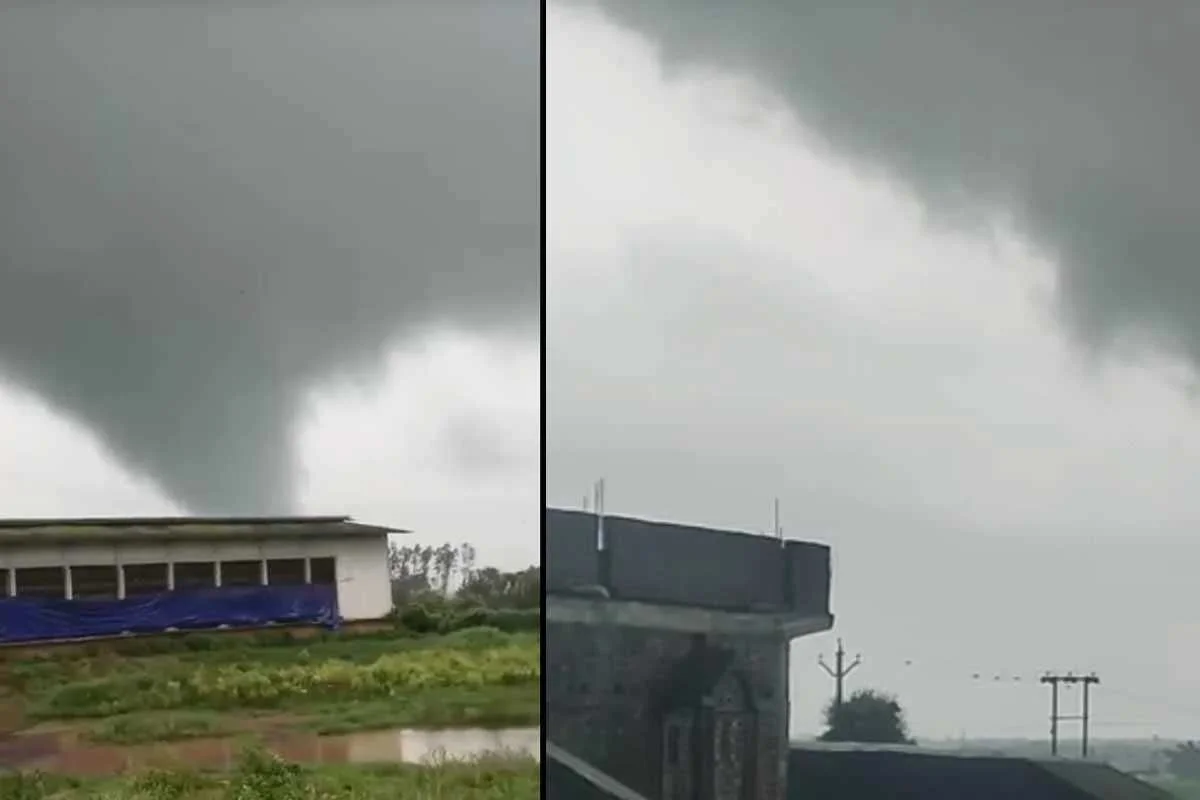নিম্নচাপের বৃষ্টির মাঝেই ঝাড়গ্রামে ‘মিনি টর্নেডো’র আতঙ্ক, অল্পের জন্য রক্ষা পেল গ্রাম