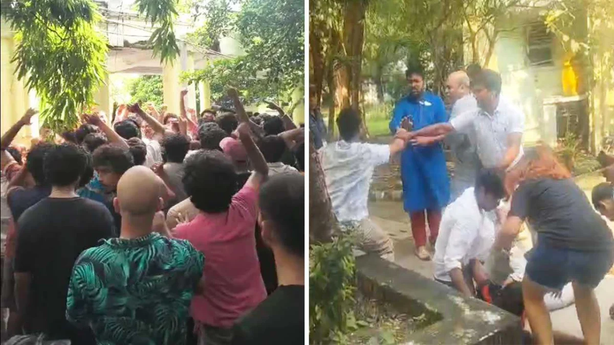এসআরএফটিআই ক্যাম্পাসে ধুন্ধুমার, আরএসএস-এর শাখা সংগঠনের সঙ্গে পড়ুয়াদের সংঘর্ষ
