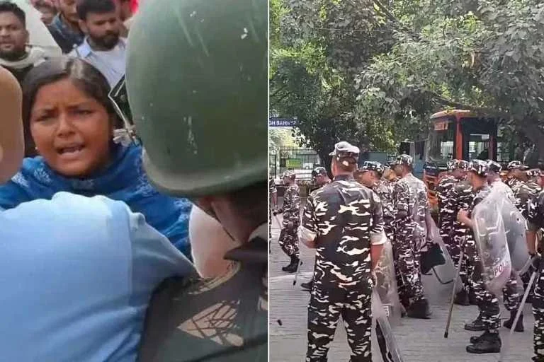 দিল্লিতে সিজেপি-র বিক্ষোভ ঘিরে উত্তেজনা, মীনাক্ষী-সুজন-সহ আটক একাধিক শীর্ষ বাম নেতা