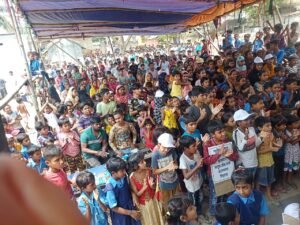 শান্তির বার্তা নিয়ে বগটুই গ্রামে বাংলা সংস্কৃতি মঞ্চের মহামিছিল