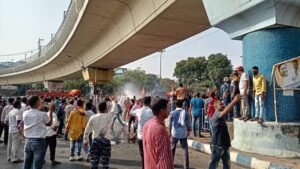 গরমের তীব্র দাবদাহে গেরুয়া বাহিনীর বিকাশ ভবন অভিযান ঘিরে তপ্ত সল্টলেক