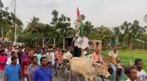 পেট্রোল-ডিজেল-রান্নার গ্যাসের অস্বাভাবিক মূল্যবৃদ্ধির প্রতিবাদে বাগদায় বিক্ষোভ মিছিল