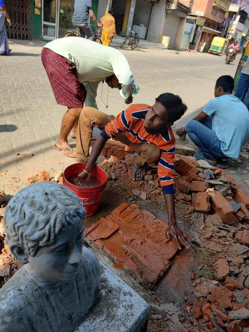 শহিদ ক্ষুদিরাম বসুর মূর্তি ভাঙার কাজে যুক্ত অপরাধীদের গ্রেফতারের দাবিতে ডেপুটেশন এপিডিআর এর