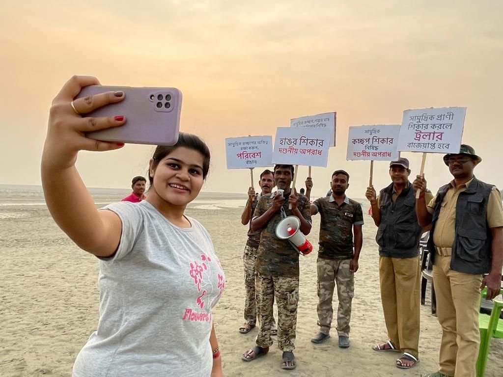 সুন্দরবনে হাঙর কামট সহ একাধিক বন্যপ্রাণী শিকার আটকাতে পথে নামলো বন দফতর