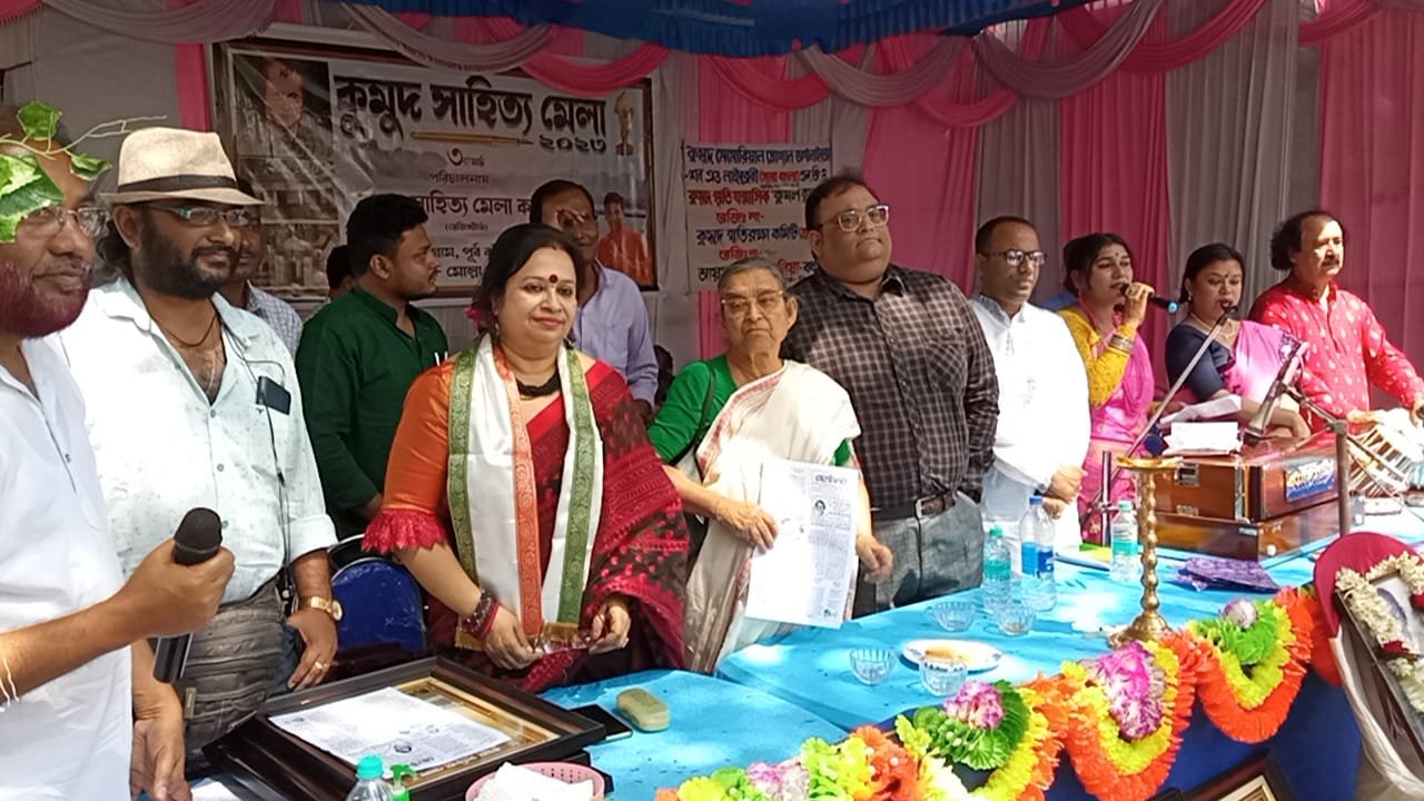 পল্লিকবির জন্মভিটায় কুমুদ সাহিত্য মেলাতে  বসলো 'চাঁদের হাট'