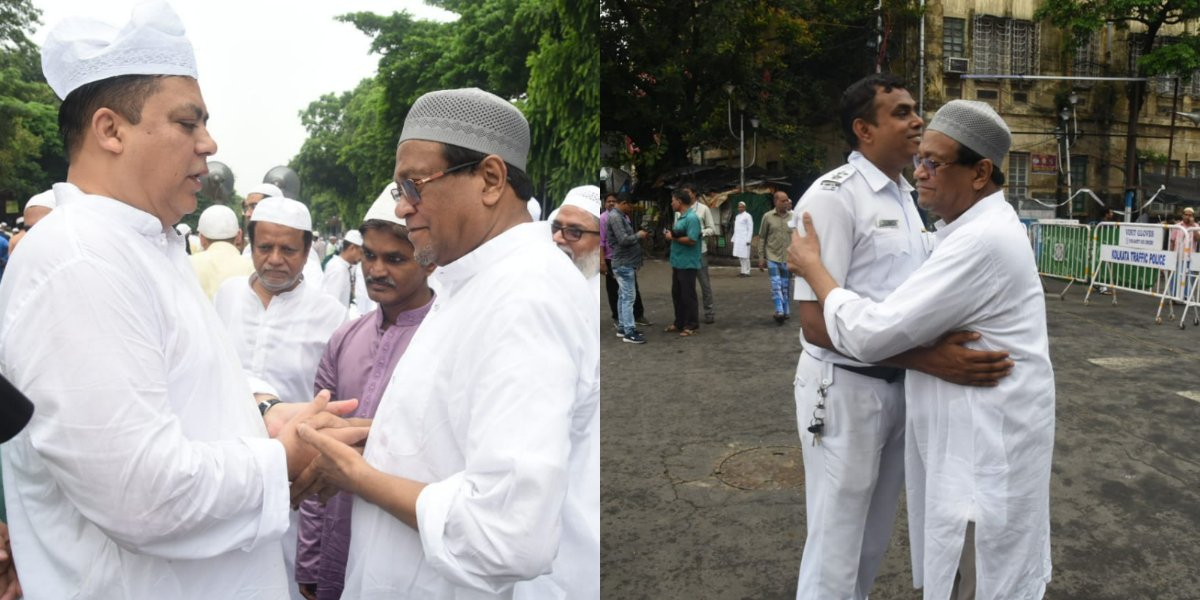 পবিত্র ঈদুল আজহা উপলক্ষ্যে নামায আদায় পার্ক সার্কাস ময়দানে, রয়েছেন পুবের কলম পত্রিকার সম্পাদক সহ বিশিষ্টরা